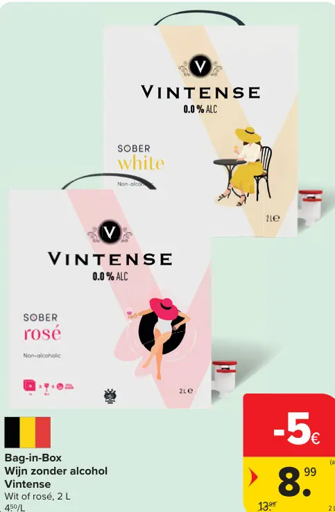 Promotie: Bag-In-Box Wijn zonder alcohol