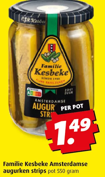 Aanbieding: Amsterdamse augurken strips