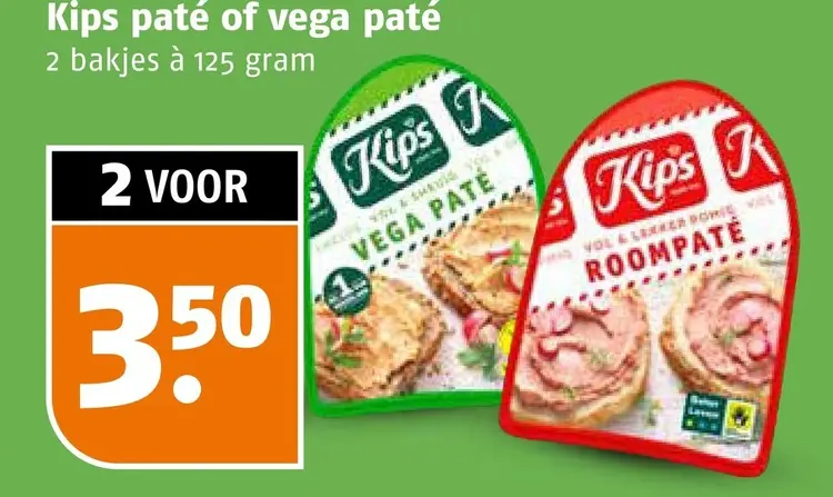 Aanbieding: Kips paté of vega paté