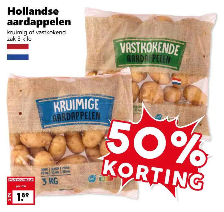 Aanbieding: Hollandse aardappelen