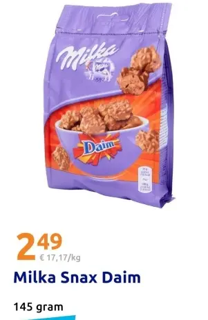 Aanbieding: Milka Snax Daim