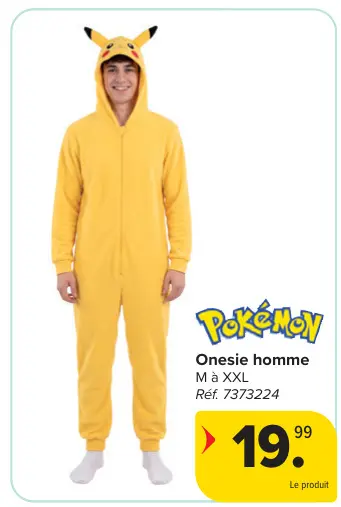 Offre: Onesie homme