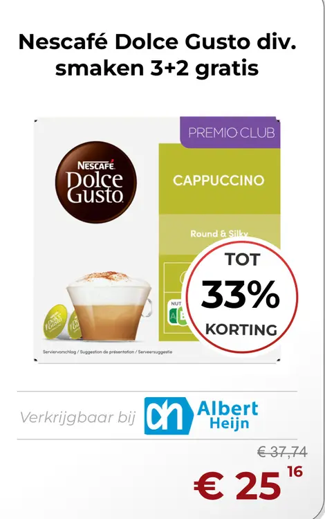 Aanbieding: Nescafé Dolce Gusto div. smaken