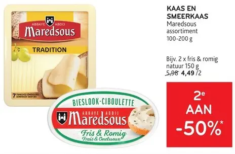 Promotie: KAAS EN SMEERKAAS Maredsous