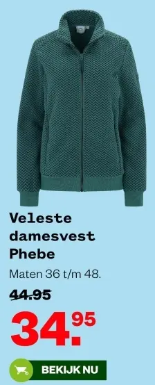 Aanbieding: Veleste damesvest Phebe