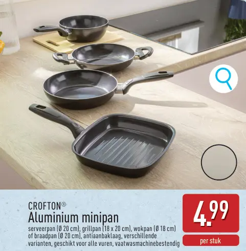 Promotie: Aluminium minipan