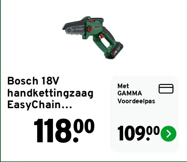 Aanbieding: 18V handkettingzaag EasyChain