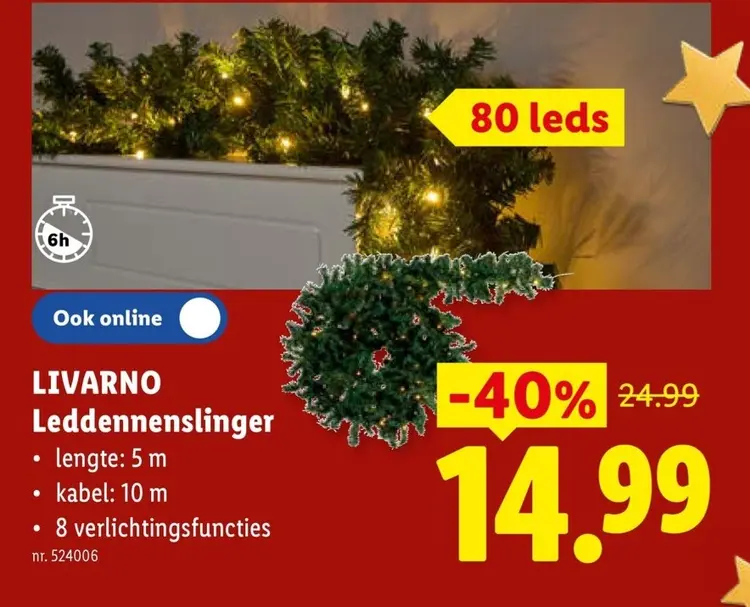 Promotie: LIVARNO Leddennenslinger