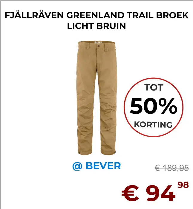 Aanbieding: Fjällräven Greenland trail broek