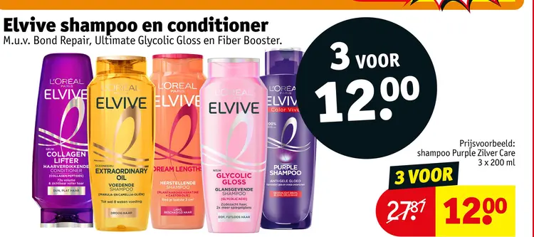 Aanbieding: Elvive shampoo en conditioner