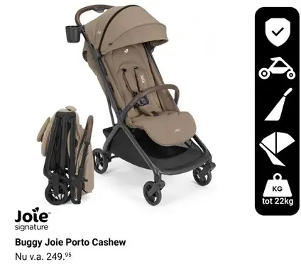 Aanbieding: Joie Buggy Joie Porto Cashew