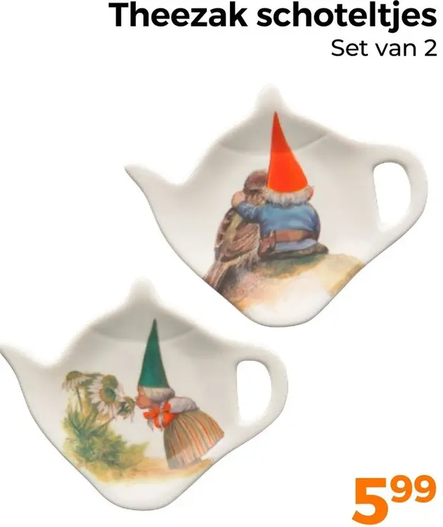 Aanbieding: Theezak schoteltjes