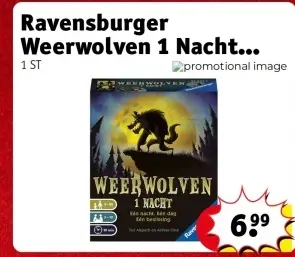 Aanbieding: Ravensburger Weerwolven 1 Nacht Spel