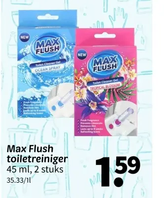 Promotie: Max Flush toiletreiniger