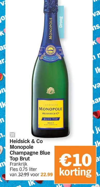 Promotie: Monopole Champagne Blue Top Brut