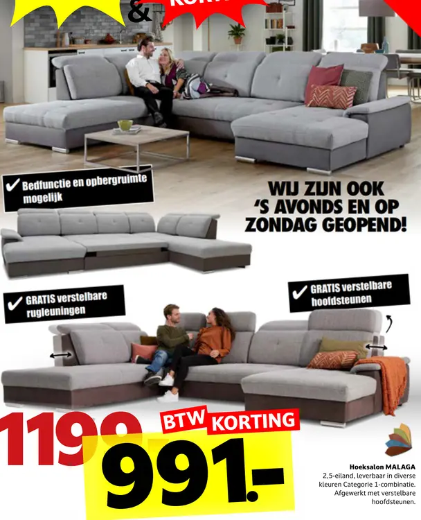 Promotie: Hoeksalon MALAGA