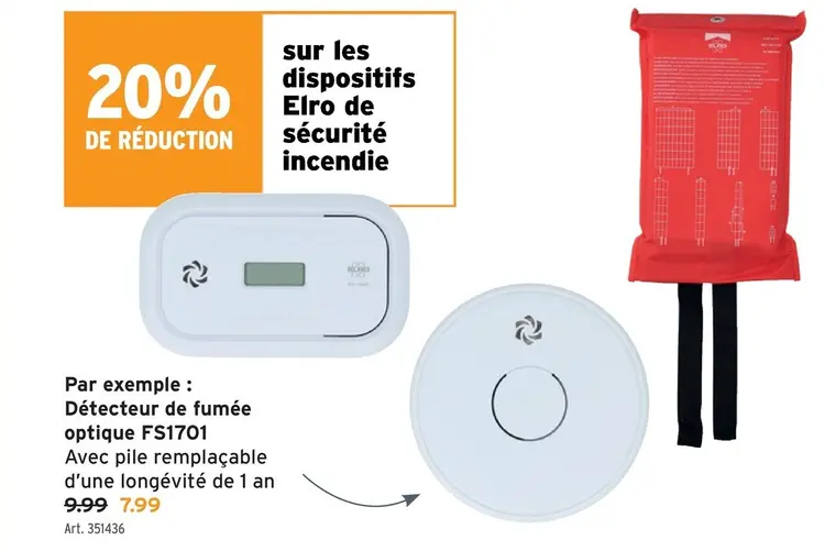 Offre: Détecteur de fumée optique FS1701
