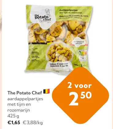 Promotie: The Potatoe Chef aardappelpartjes met tijm en rozemarijn