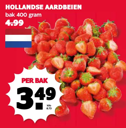 Aanbieding: Hollandse aardbeien