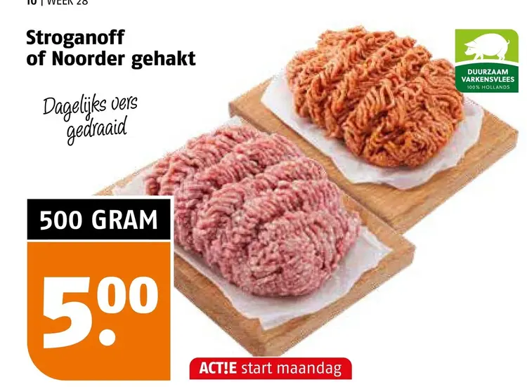Aanbieding: Stroganoff of Noorder gehakt