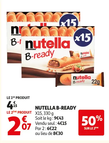 Aanbieding: Nutella b-ready