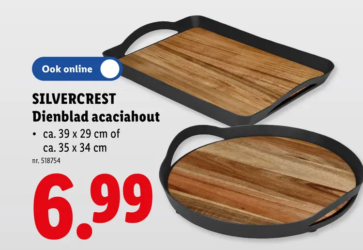 Promotie: Dienblad acaciahout