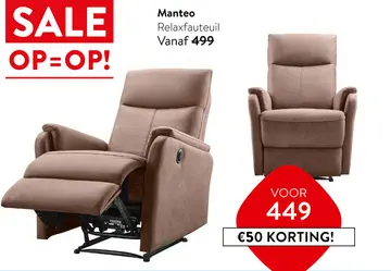 Aanbieding: Manteo Relaxfauteuil