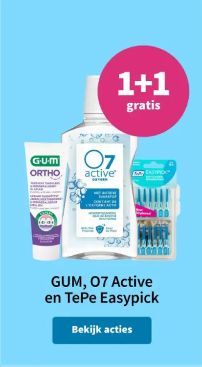 Promotie: GUM, O7 Active en TePe Easypick