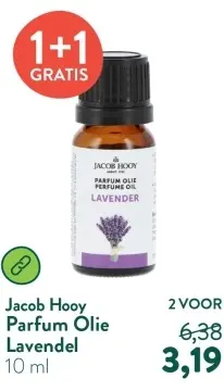 Aanbieding: Jacob Hooy Parfum Olie Lavendel