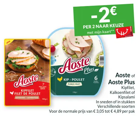 Aanbieding: Kipfilet, Kalkoenfilet of Kipsalami