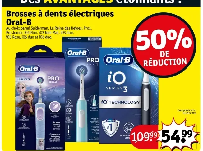 Offre: Brosses à dents électriques