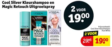 Aanbieding: Cool Silver Kleurshampoo en Magic Retouch Uitgroeispray