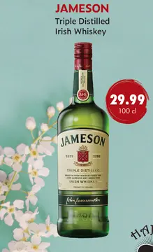 Aanbieding: Jameson Triple Distilled Irish Whiskey
