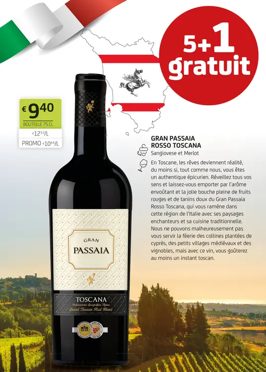 Offre: Gran passaia rosso TOSCANA