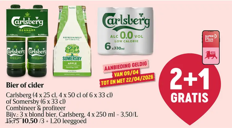 Promotie: Bier of cider