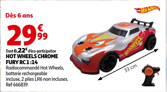 Promotie: Hot Wheels Chrome Fury RC 1:14