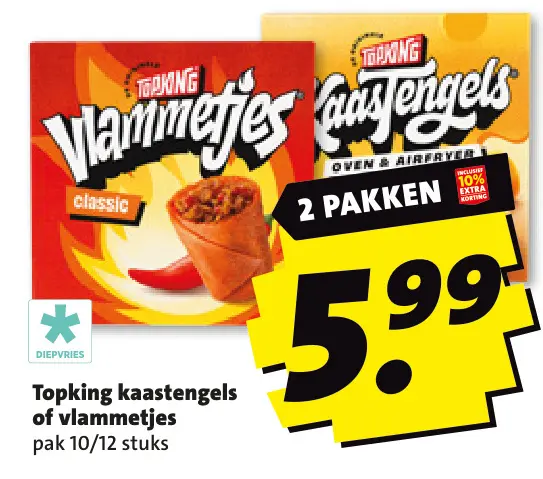 Aanbieding: Kaastengels of vlammetjes