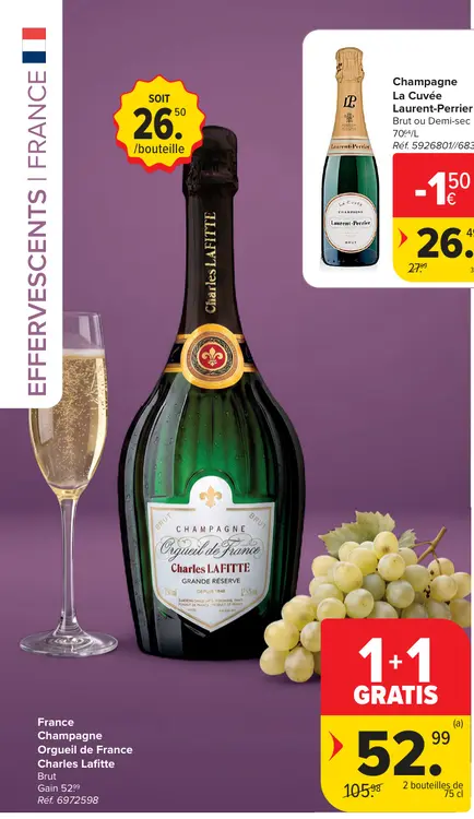 Offre: Champagne Orgueil de France Charles Lafitte