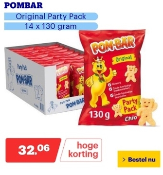 Aanbieding: POMBAR - Original Party Pack - 14 x 130 gram