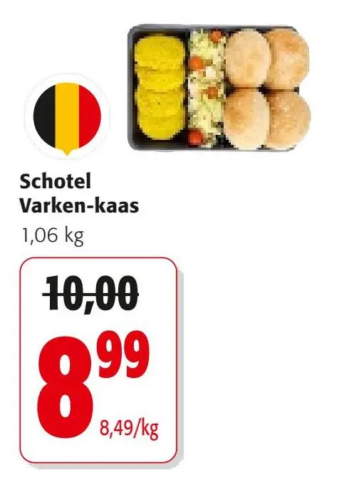 Promotie: Schotel Varken-kaas