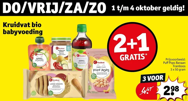 Aanbieding: Bio babyvoeding