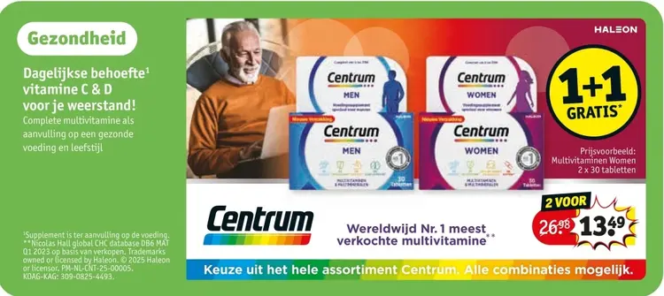 Aanbieding: Centrum Multivitaminen