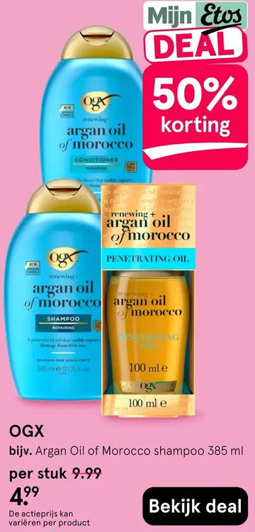 Aanbieding: OGX Argan Oil of Morocco shampoo