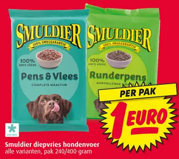 Aanbieding: Smuldier diepvries hondenvoer