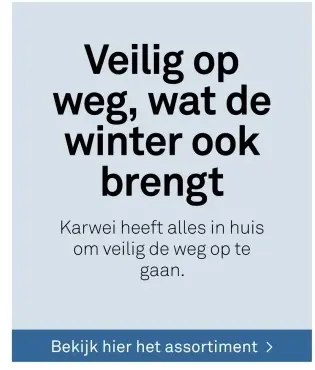 Aanbieding: Veilig op weg, wat de winter ook brengt