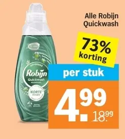 Aanbieding: Robijn Quickwash