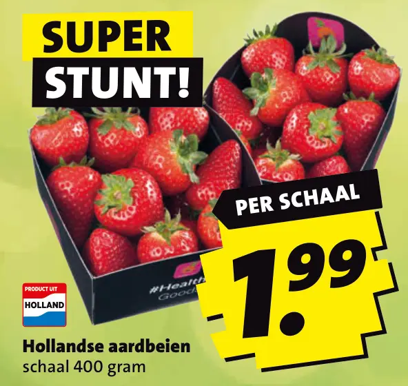 Aanbieding: Hollandse aardbeien