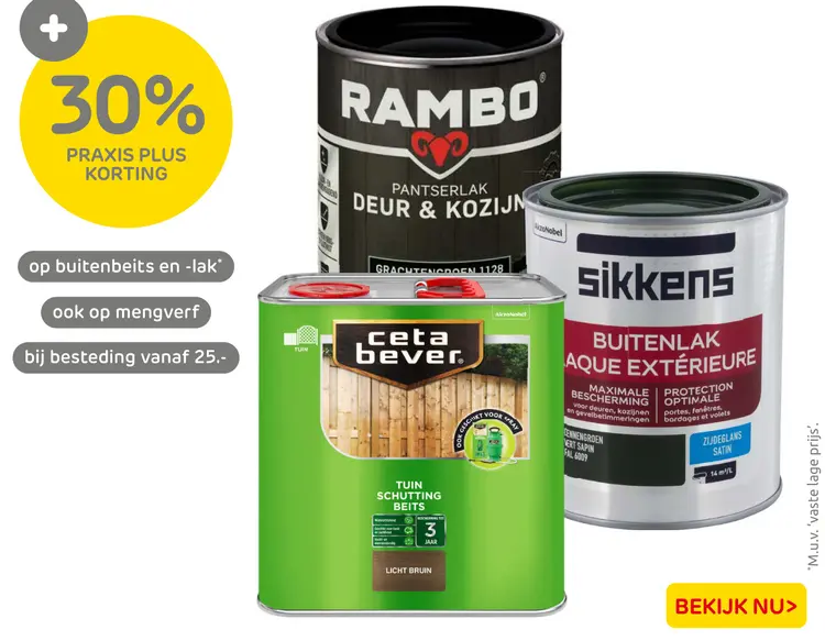 Aanbieding: Buitenbeits en -lak