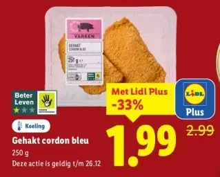 Aanbieding: Gehakt cordon bleu