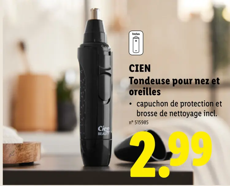 Offre: Tondeuse pour nez et oreilles